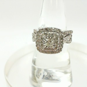 Double Halo Diamond Wedding Set