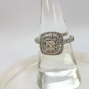  Princess Diamond Halo Ring