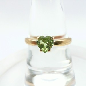   Heart Shaped Peridot Ring
